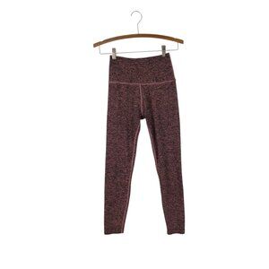 Beyond Yoga Spacedye Caught in the Midi High Waisted Leggings Black Pink Small